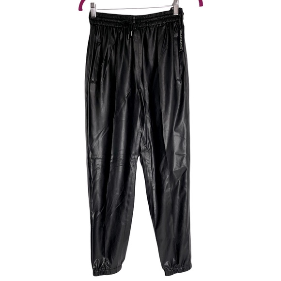 30) NWT Blank NYC Faux Leather Elastic Waistband Jogger Pants Size 28 - Picture 3 of 16